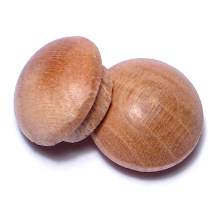 Midwest Fastener 3/8" Cherry Wood Round Head Screw Hole Buttons 100PK 08938